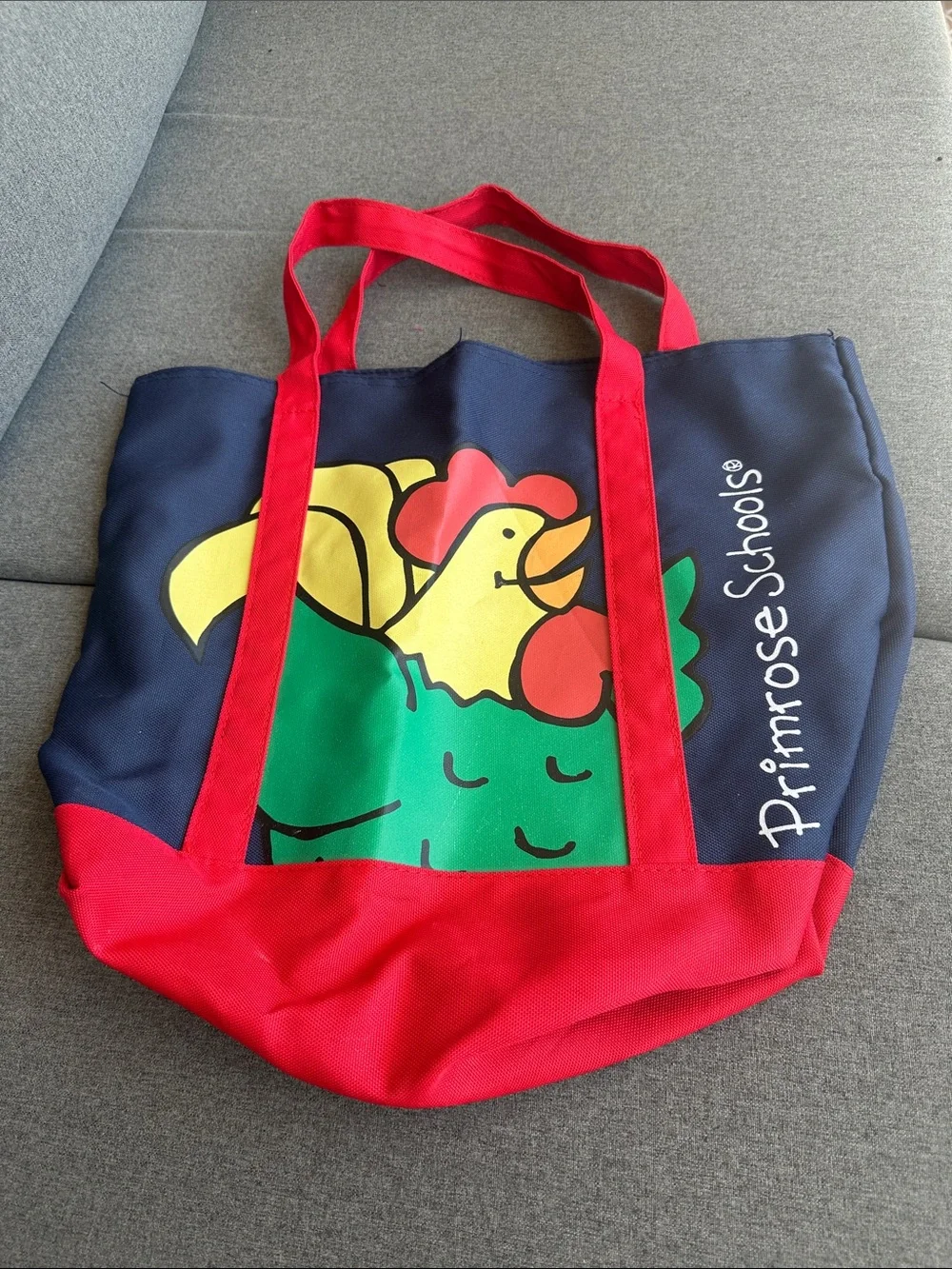 Primrose Schools Kids Navy Tote Bag with Red Accents